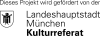 Logo gefördert vom Kulturreferat München