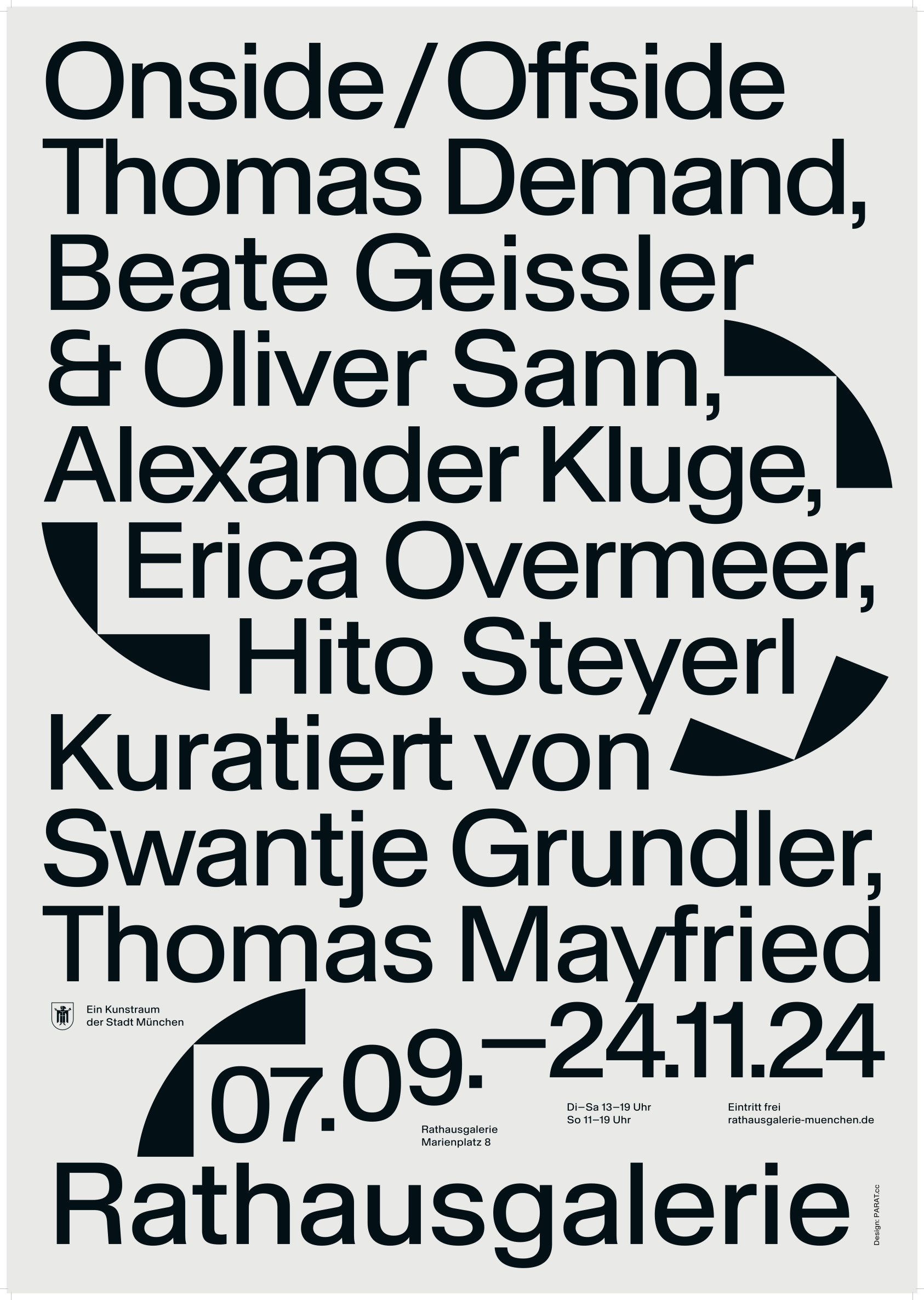 plakat-weisser-grund-schwarze-schrift-beteiligte-der-ausstellung-onside-offside