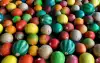viele bunte Melonen auf Gips von Susanne Wagner